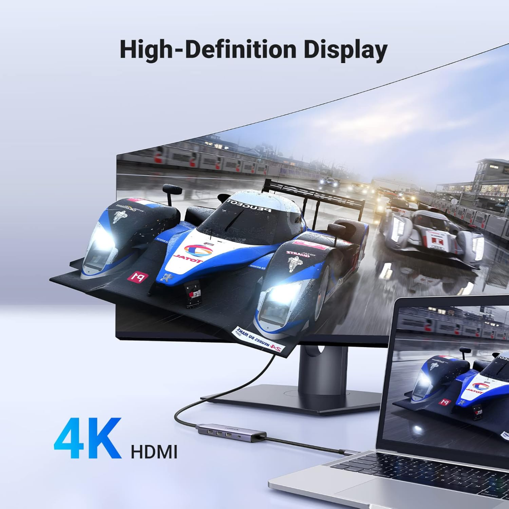 UGREEN 15596 Revodok USB C Hub 5 in 1 Multiport Adapter 4K HDMI 100W Power Delivery - Image 6