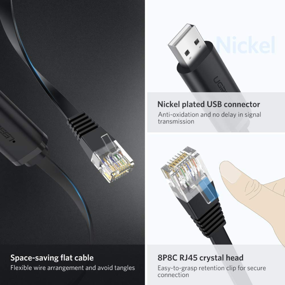 UGREEN 50773 USB TO RJ45 CONSOLE CABLE 1.5M - Image 6