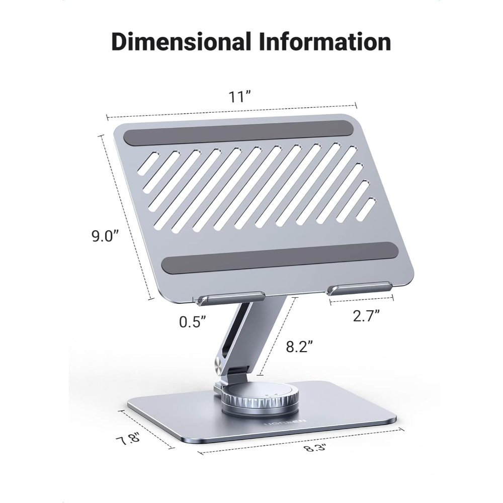 UGREEN 90849 Adjustable 360 Rotating Laptop Stand – Ergonomic Holder - Image 7