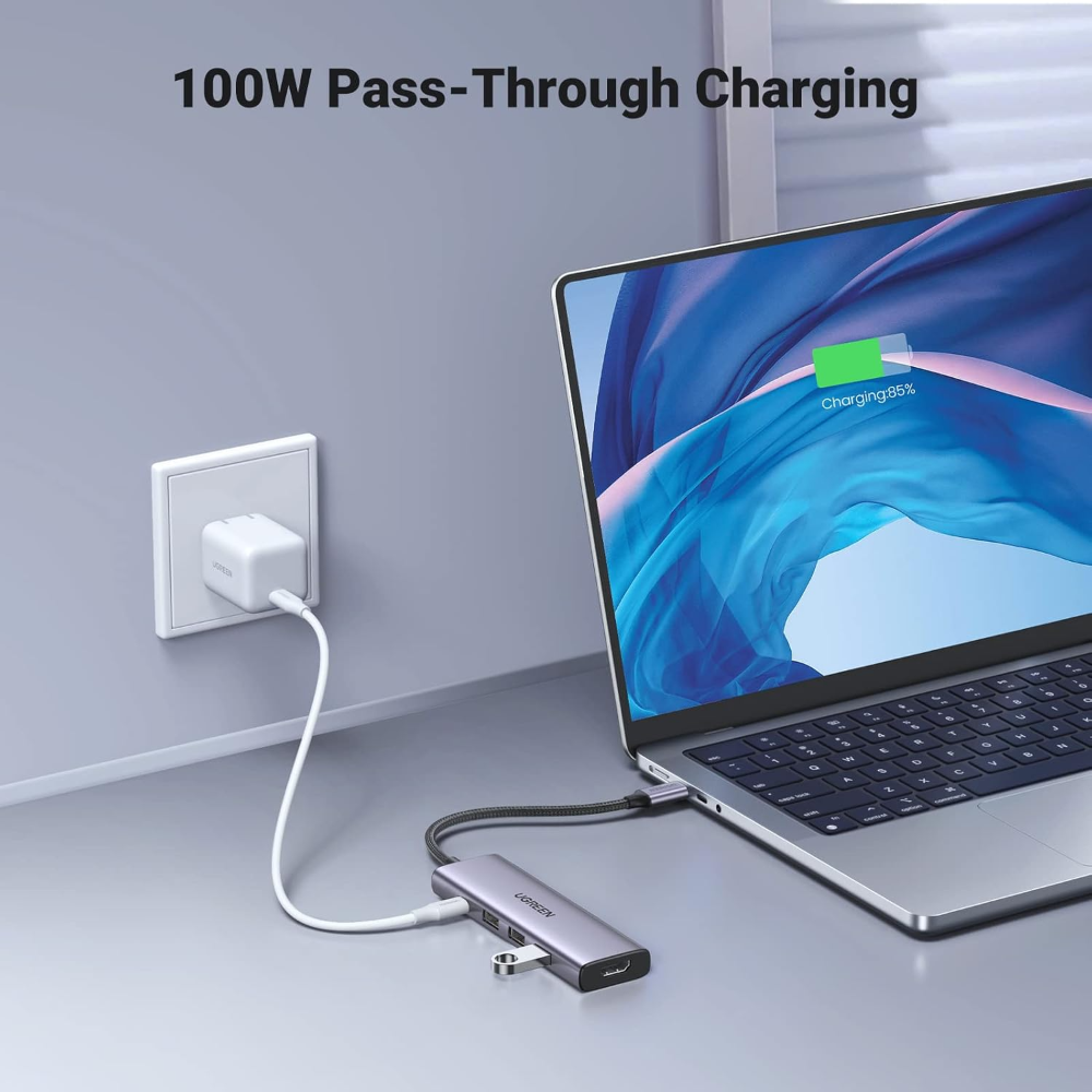 UGREEN 15596 Revodok USB C Hub 5 in 1 Multiport Adapter 4K HDMI 100W Power Delivery - Image 7