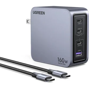 UGREEN 25876 NEXODE PRO 4-PORT 160W GAN FAST CHARGER SET (3XUSB-C/1XUSB-A)