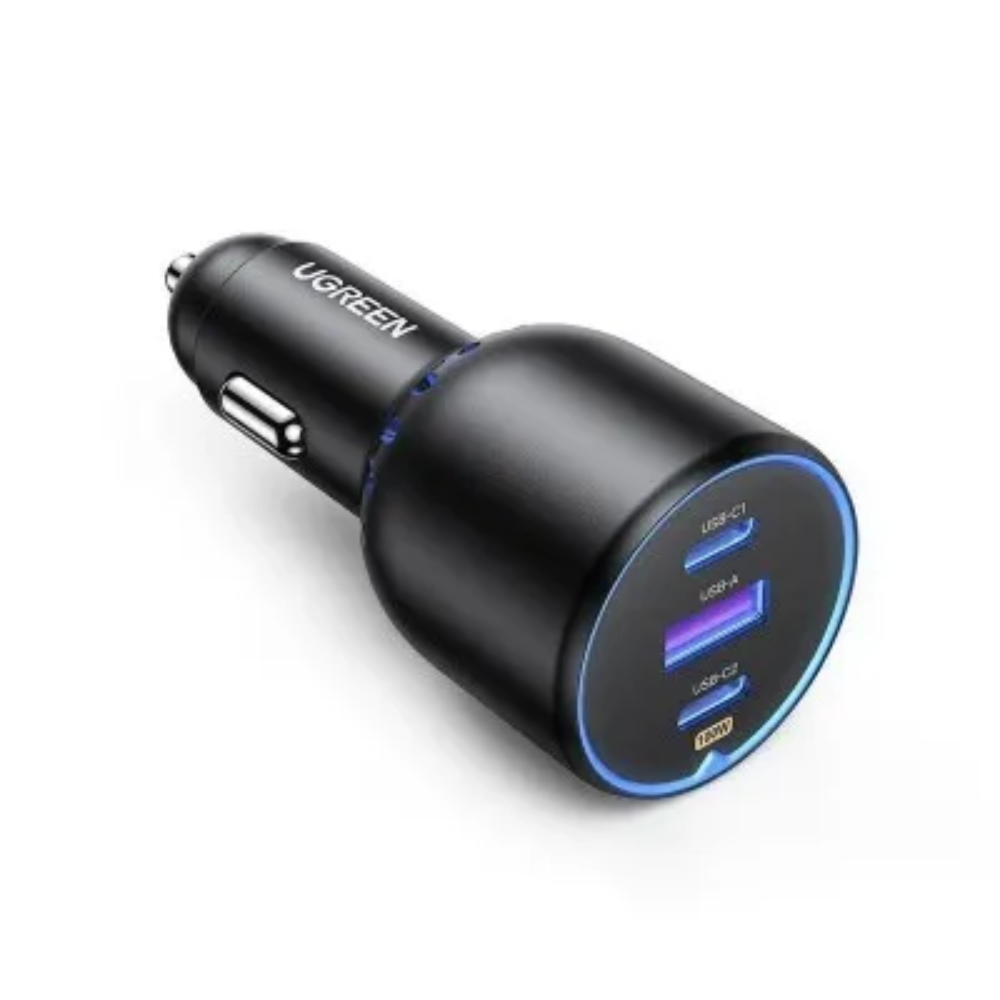 UGREEN 35025 SMART CHARGE 3-PORT FAST CAR CHARGER 130W (2XUSB-C / 1XUSB-A) - Image 10