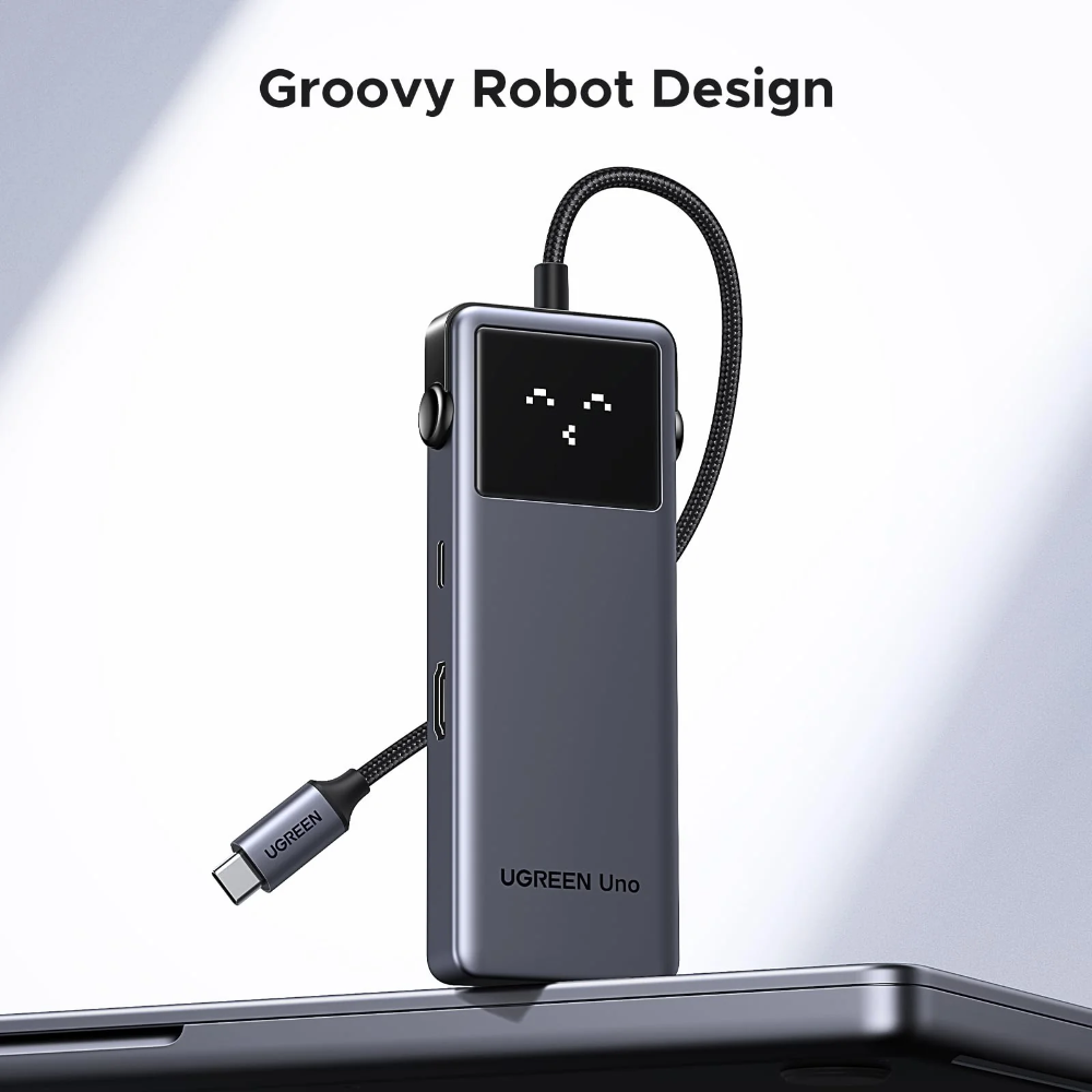 UGREEN 35998 UNO 6-IN-1 USB-C TO 1XHDMI, 2XUSB-C, 2XUSB-A, PD 100W HUB - Image 2