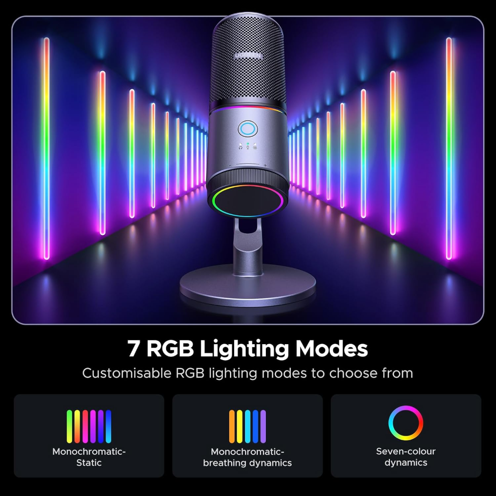 UGREEN 35629 Gaming USB Microphone With RGB Lights - Image 2