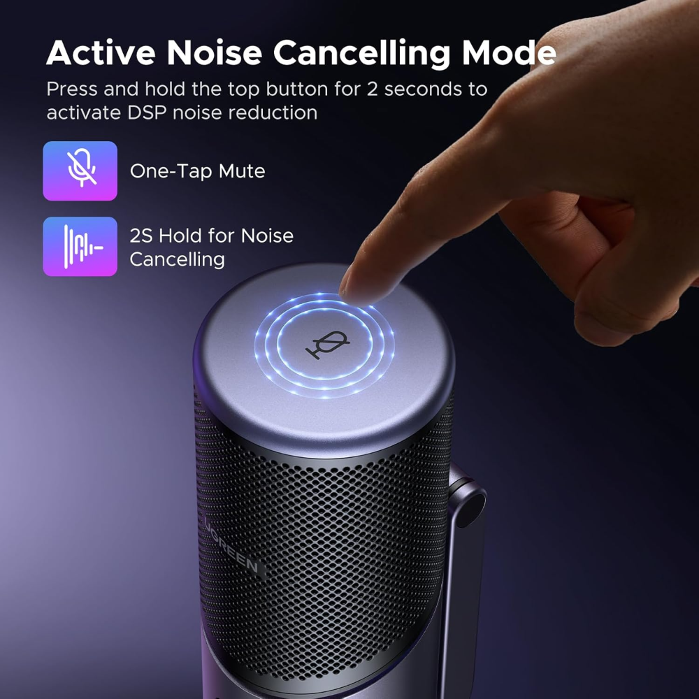 UGREEN 35629 Gaming USB Microphone With RGB Lights - Image 3