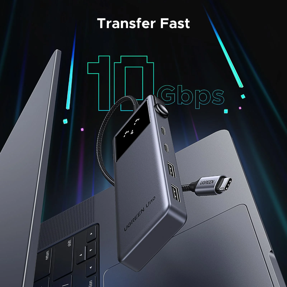 UGREEN 35998 UNO 6-IN-1 USB-C TO 1XHDMI, 2XUSB-C, 2XUSB-A, PD 100W HUB - Image 4