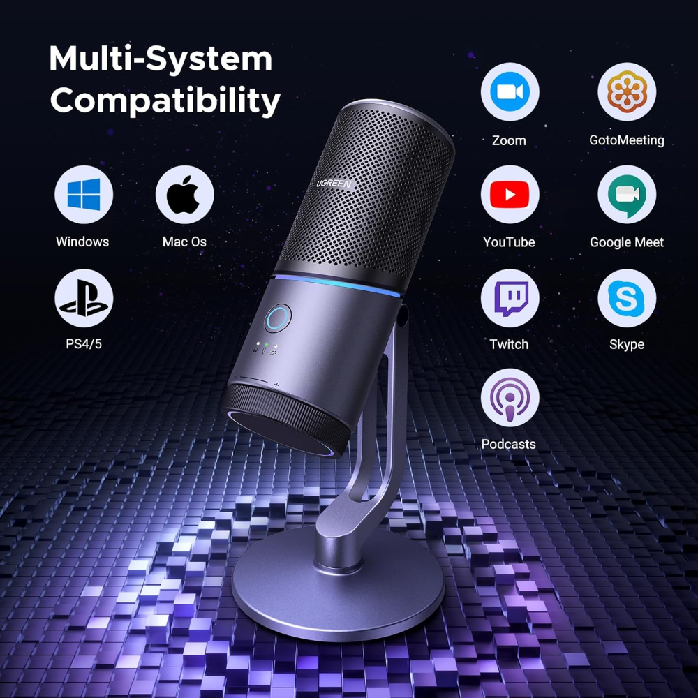 UGREEN 35629 Gaming USB Microphone With RGB Lights - Image 6