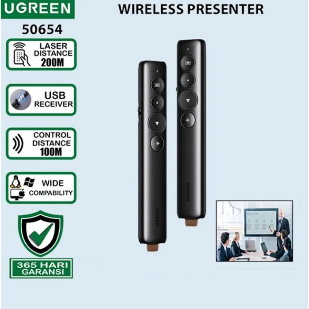 UGREEN 50654 WIRELESS LASER POINTER PRESENTER - Image 4