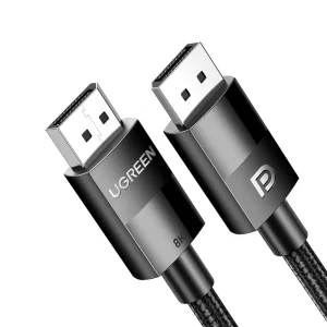 UGREEN 80393 DISPLAY PORT 1.4 MALE TO MALE 8K BRAIDED CABLE 3M