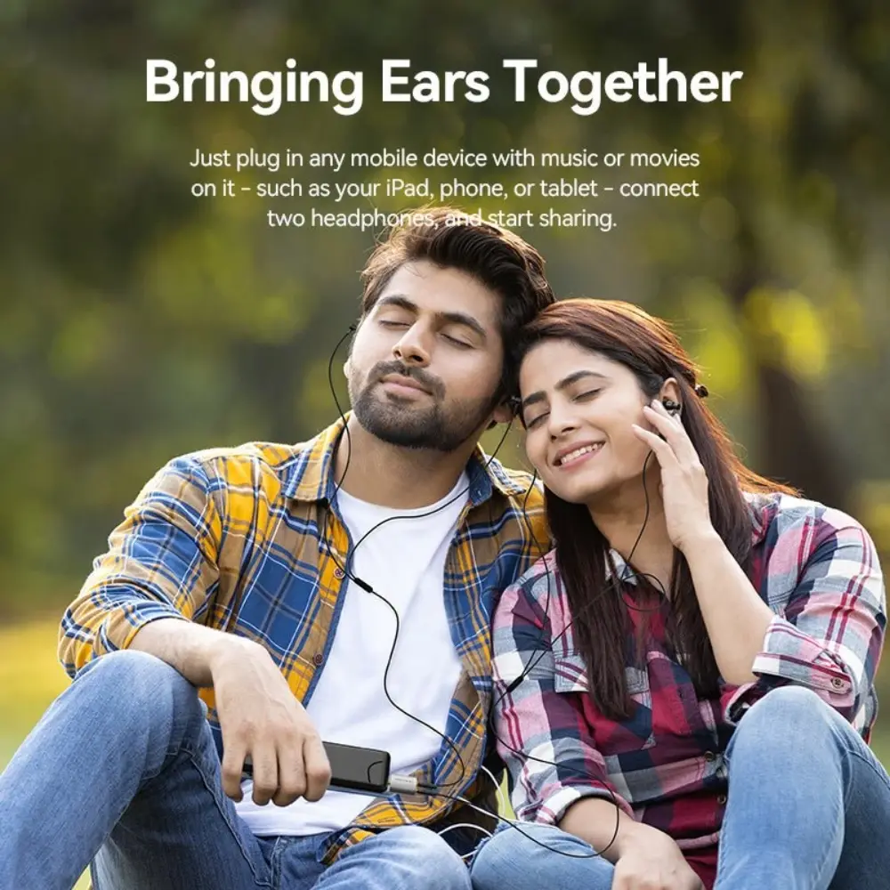 VENTION BDAW0 4POLE 3.5MM MALE TO 2*3.5MM FEMALE AUDIO CONVERTER - Image 2