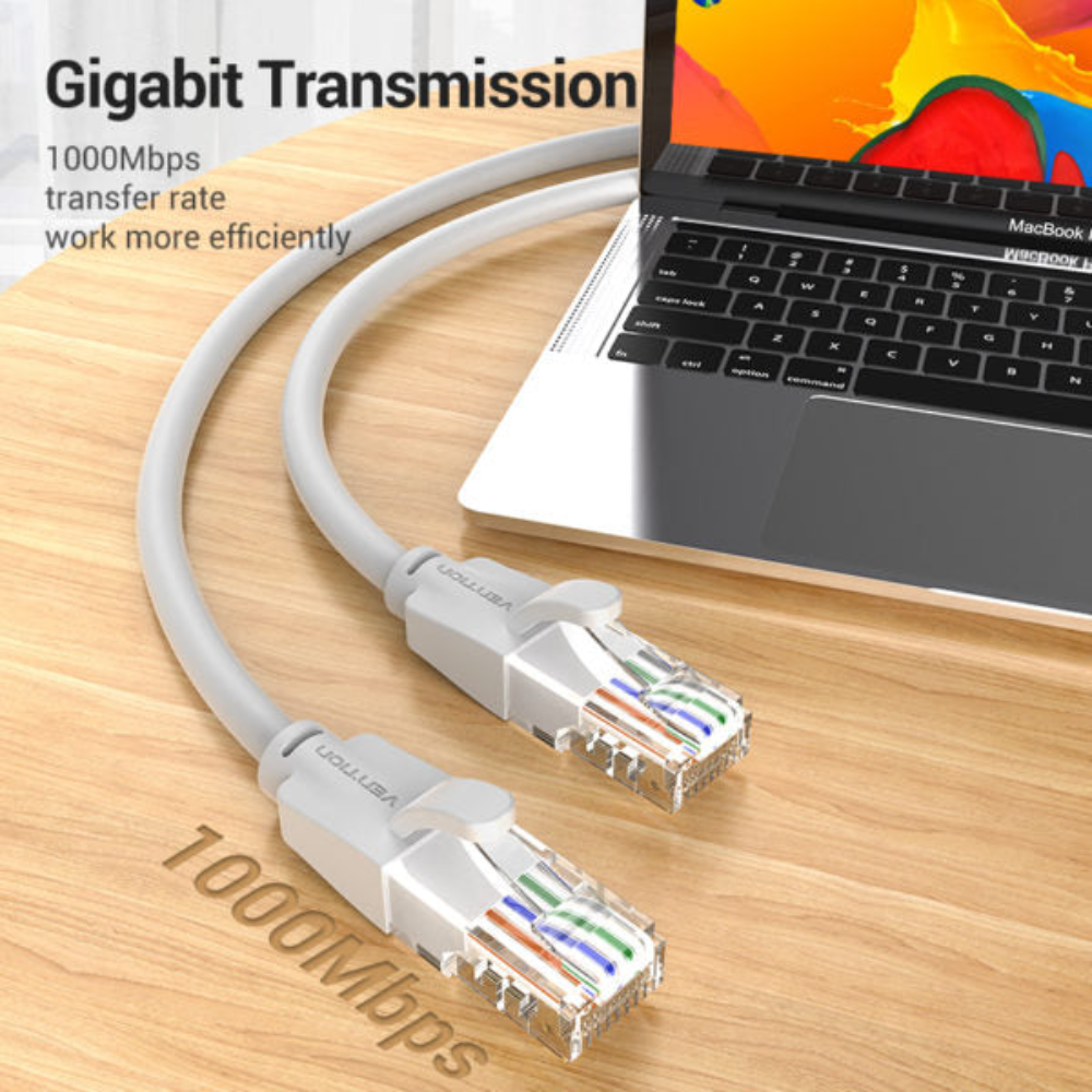VENTION IBEHI CAT6 UTP PATCH CABLE 3M GRAY - Image 3