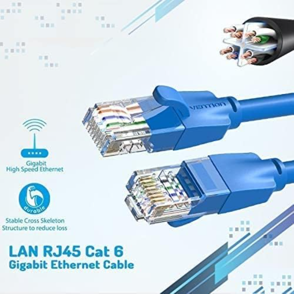 VENTION IBELI CAT6 UTP PATCH CABLE 3M BLUE - Image 4