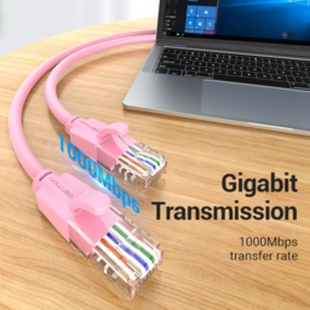 VENTION IBEPH CAT6 UTP PATCH CABLE 2M PINK - Image 7