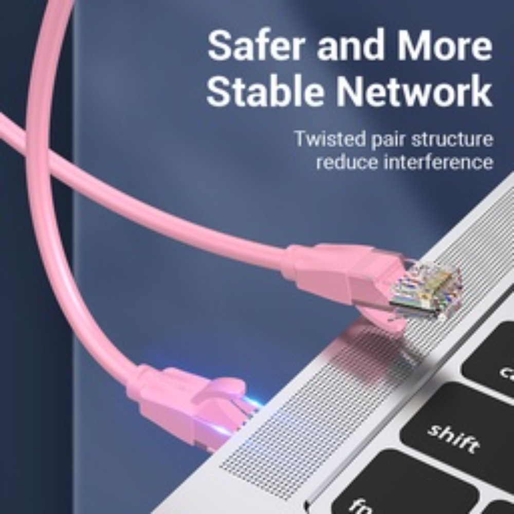 VENTION IBEPH CAT6 UTP PATCH CABLE 2M PINK - Image 3