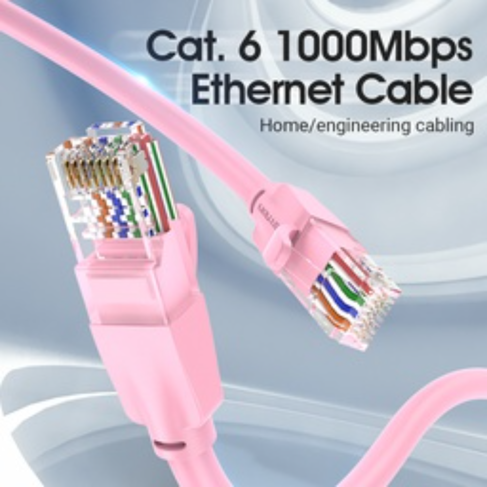 VENTION IBEPH CAT6 UTP PATCH CABLE 2M PINK - Image 5