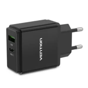Vention QC67-EU-B 2-Port USB A+C 20W Wall Charger