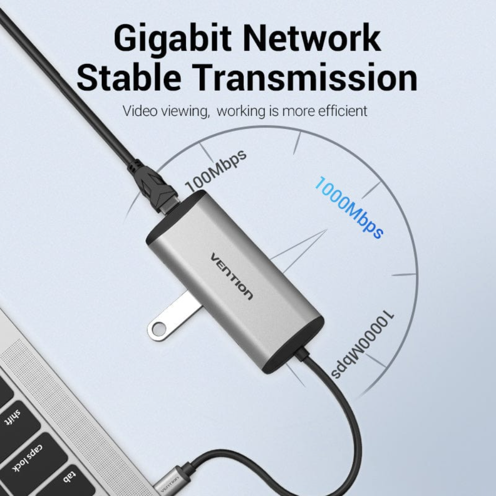 VENTION THAHB MUTI-FUNCTION USB-C 9-IN-1 DOCKING STATION - Image 2