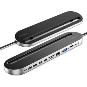 Vention THEBC 12-in-1 Type-C Docking Station Metal Black