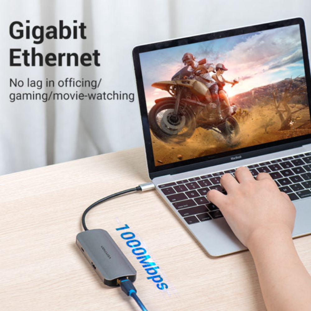 VENTION TOHHB MUTI-FUNCTION USB-C 6-IN-1 DOCKING STATION - Image 4