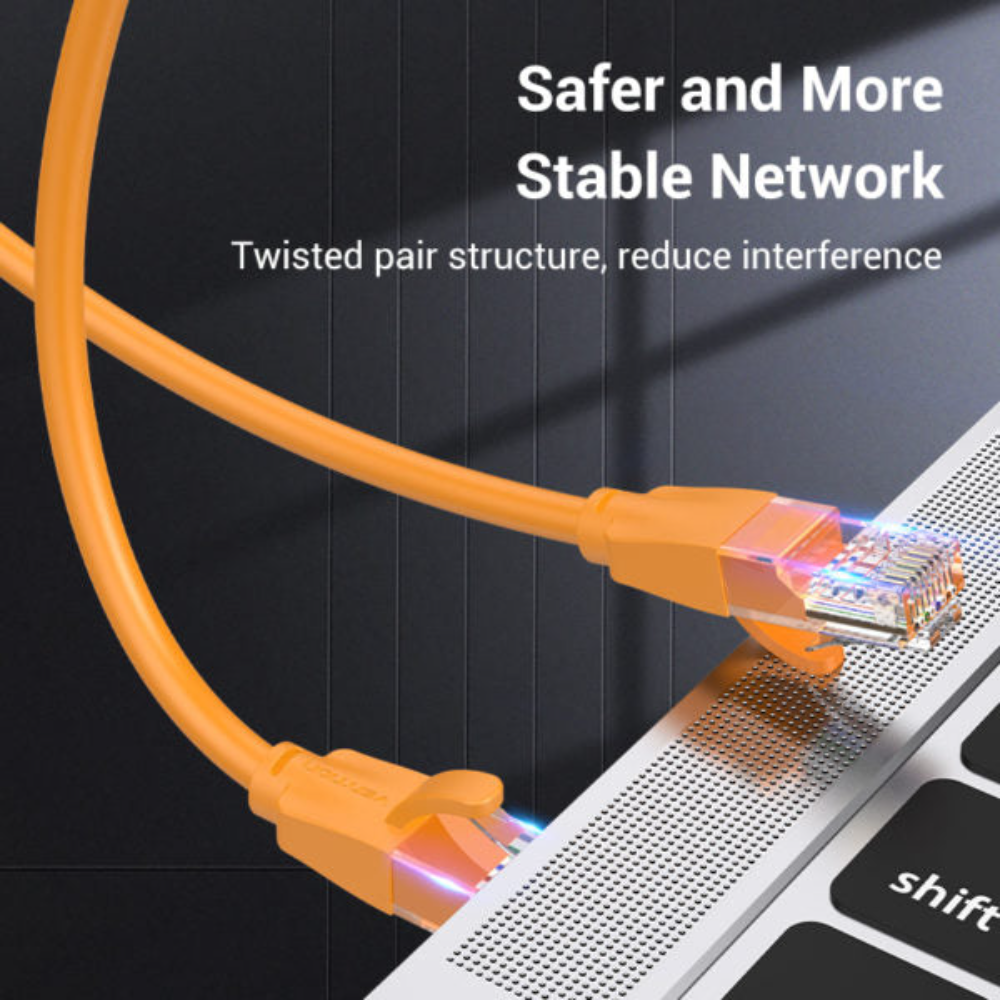 VENTION IBEOH CAT6 UTP PATCH CABLE 2M ORANGE - Image 6