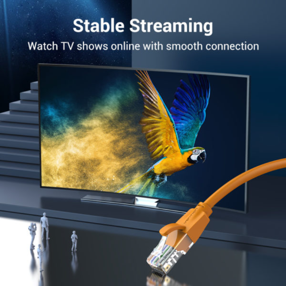 VENTION IBEOH CAT6 UTP PATCH CABLE 2M ORANGE - Image 3