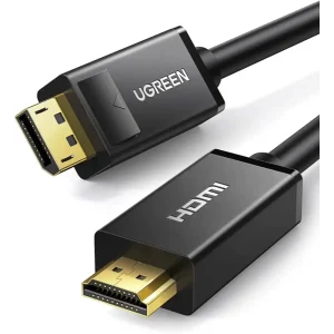 UGREEN 10202 2M DisplayPort to HDMI cable in black