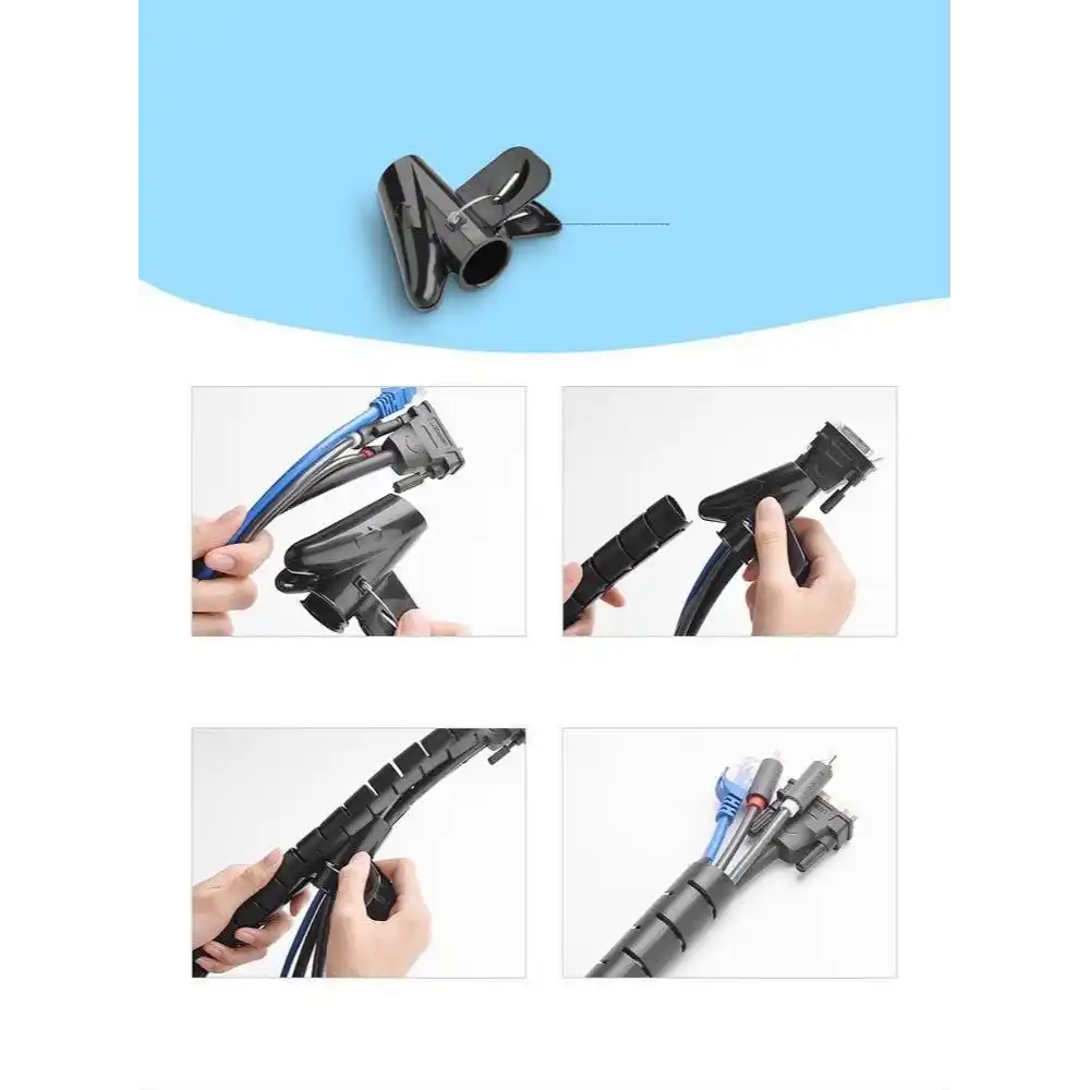 UGREEN 30819 MASK CABLE ORGANIZER 3M BLACK - Image 5
