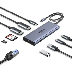UGREEN 45380 10-in-1 USB-C Docking Station Dual 4K@60Hz HDMI 100W PD