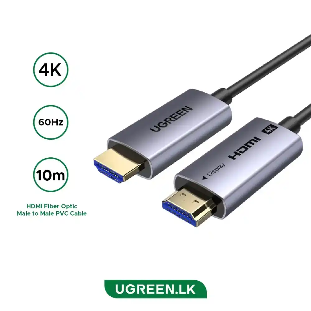 UGREEN 45503 HDMI 4K FIBER OPTIC CABLE ALUMINUM SHELL 10M